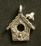 (image for) Silver Bird House Charm